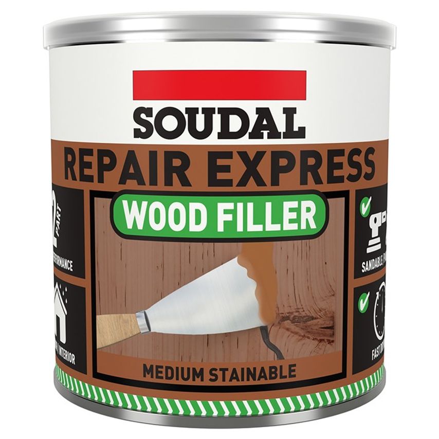 Repair Express Wood Filler 2 Part Medium Stainable - 1.5Kg