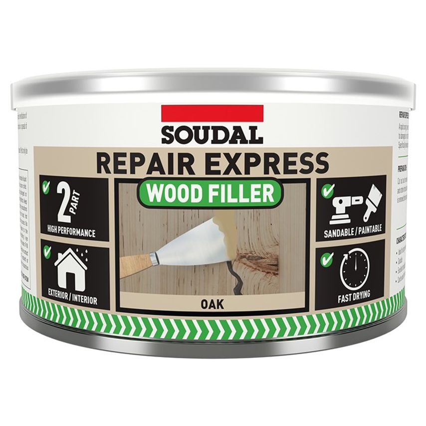 Repair Express Wood Filler 2 Part Oak - 500gm