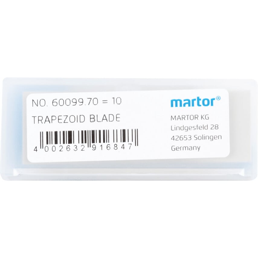 Replacement Trapezoid Blade for Secupro Maxisafe Knifes, Pack of 10, 60099.70