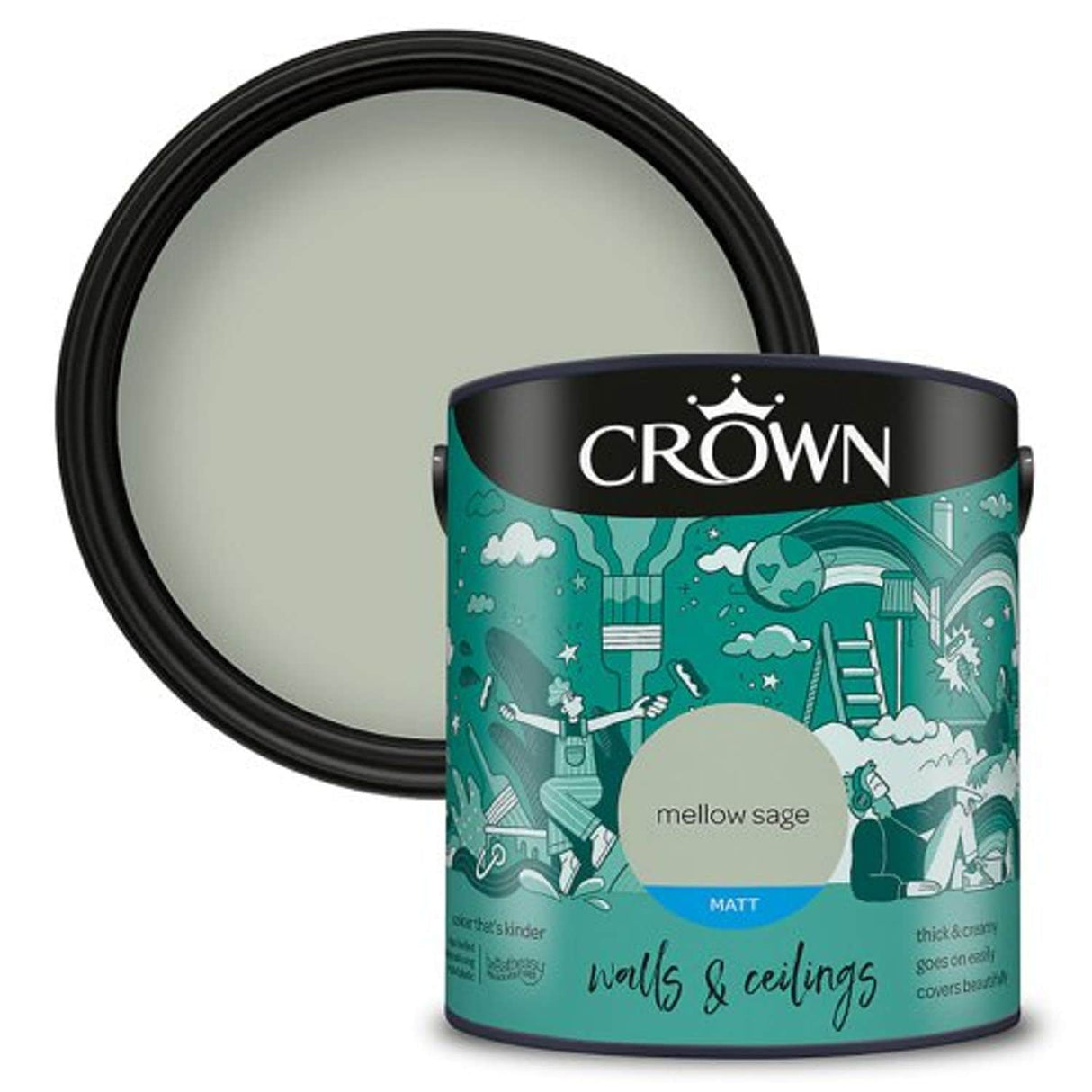 Retail Core Emulsion Matt Mellow Sage - 2.5L