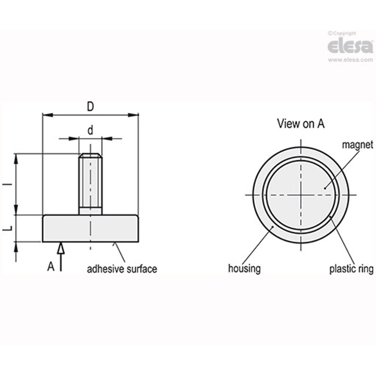 Retaining Magnet-RMB-HF-47-M6