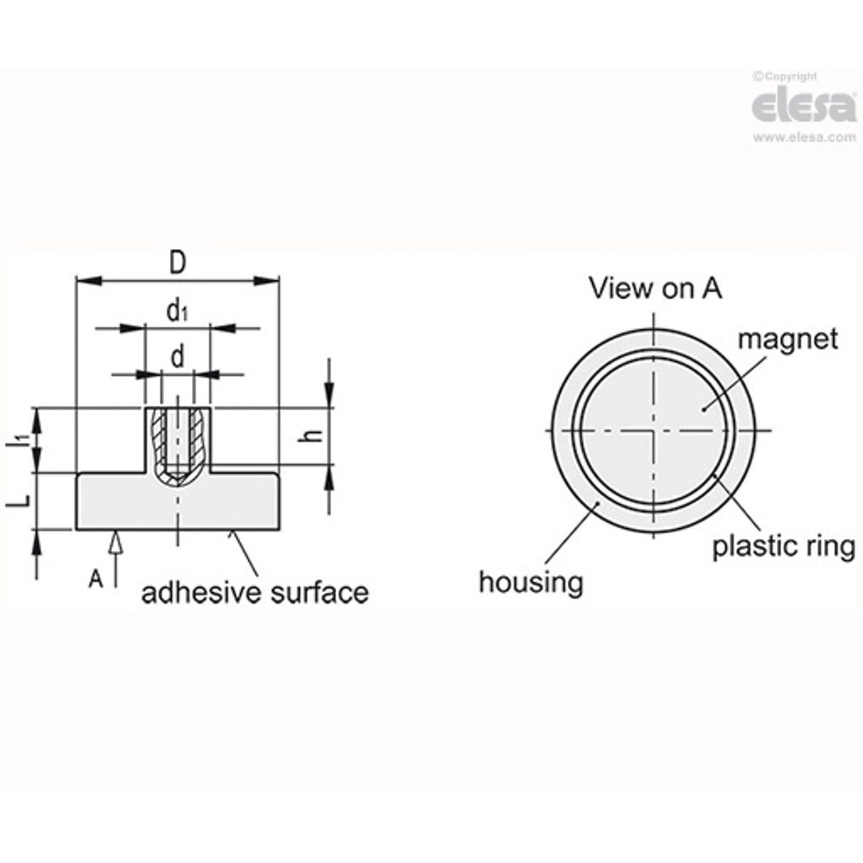 Retaining Magnet-RMC-HF-47-M4
