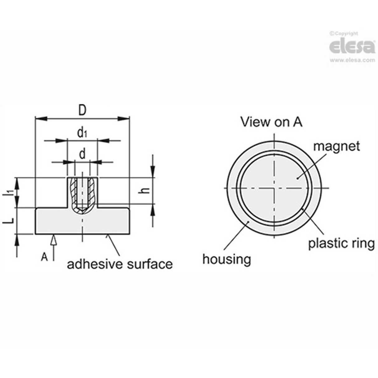 Retaining Magnet-RMC-ND-25-M4