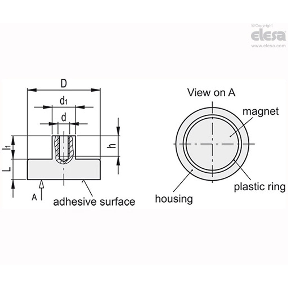 Retaining Magnet-RMC-SC-20-M4