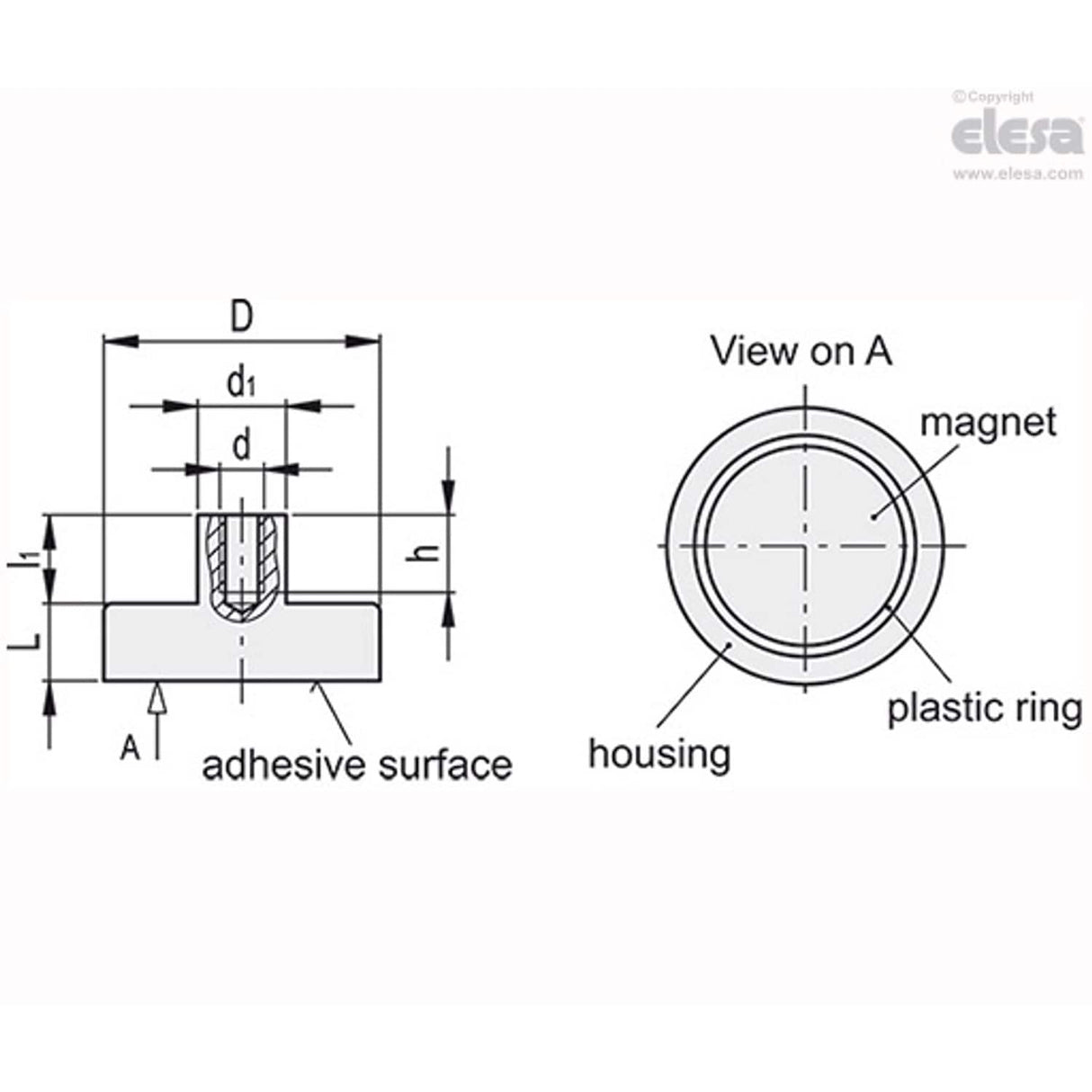 Retaining Magnet-RMC-SC-6-M3