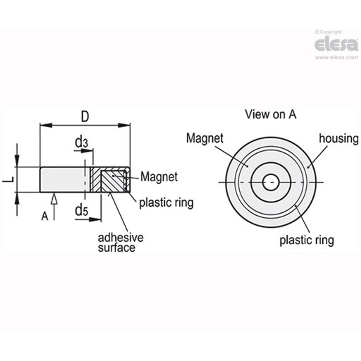 Retaining Magnet-RMD-HF-80-M8