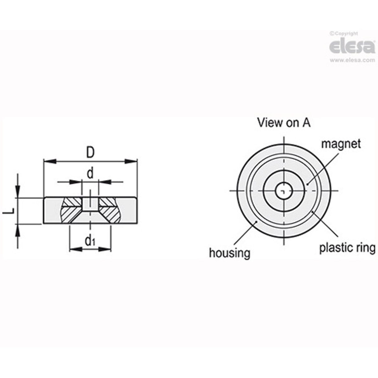 Retaining Magnet-RMD-SC-16