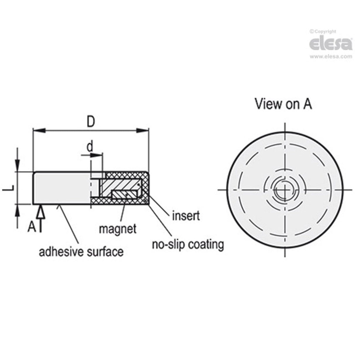 Retaining Magnet-RMG-ND-22
