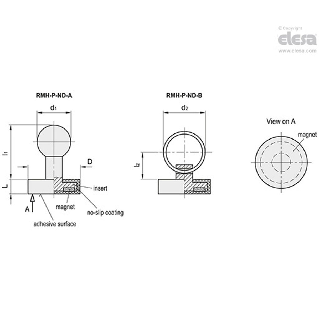 Retaining Magnet-RMH-P-ND-22-B
