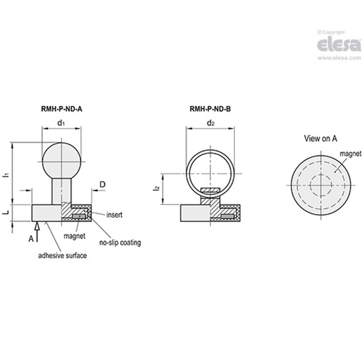 Retaining Magnet-RMH-P-ND-31-B