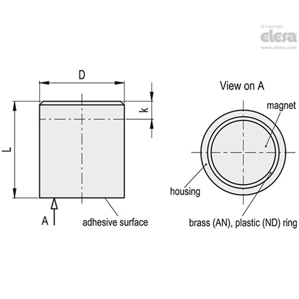Retaining Magnet-RML-AN-6-1