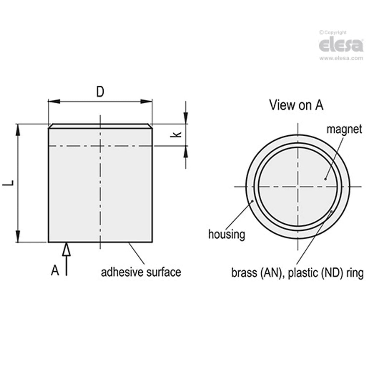 Retaining Magnet-RML-AN-6-2