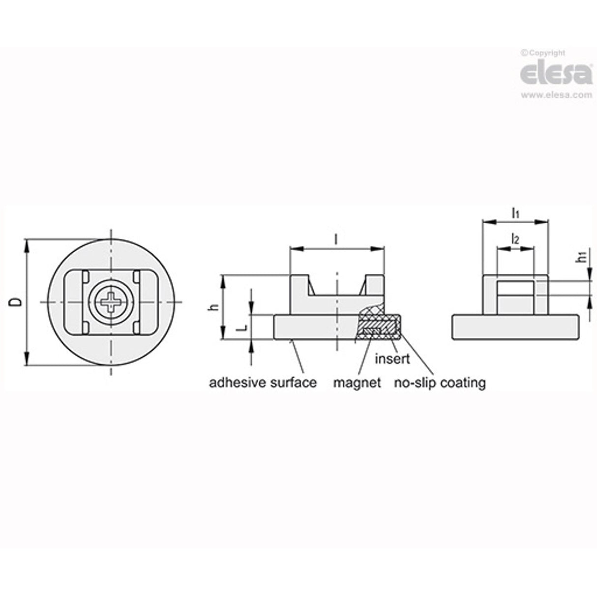Retaining Magnet for Cable-RMW-ND-22-M4