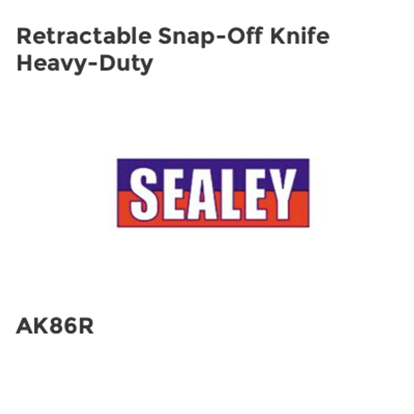 Retractable Snap-off Knife Heavy Duty