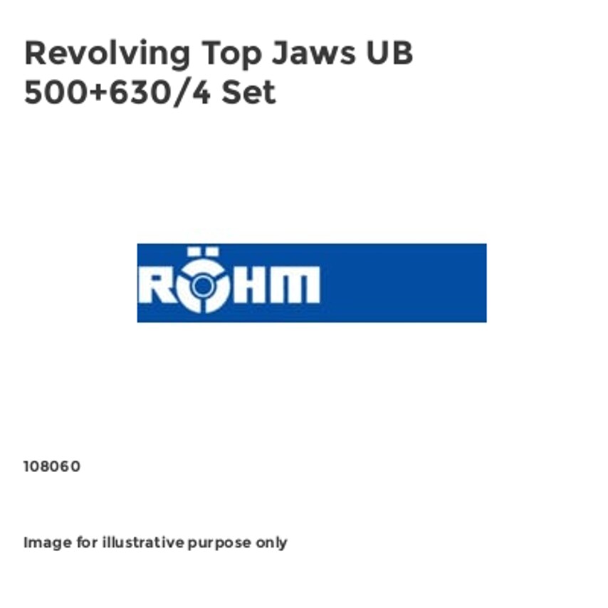 Revolving Top Jaws UB 500+630/4 Set