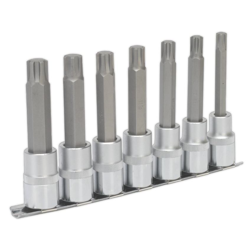 Ribe Socket Bit Set7 Piece 1/2" Square Drive 100mm