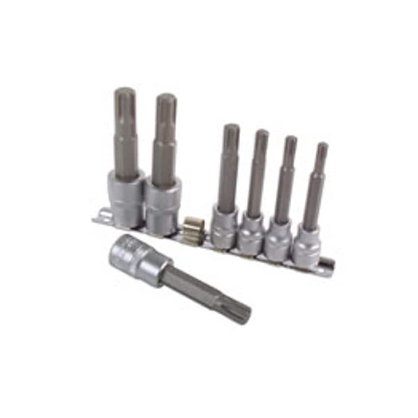 Ribe Socket Bit Set 3/8"D, 1/2"D 7 Piece