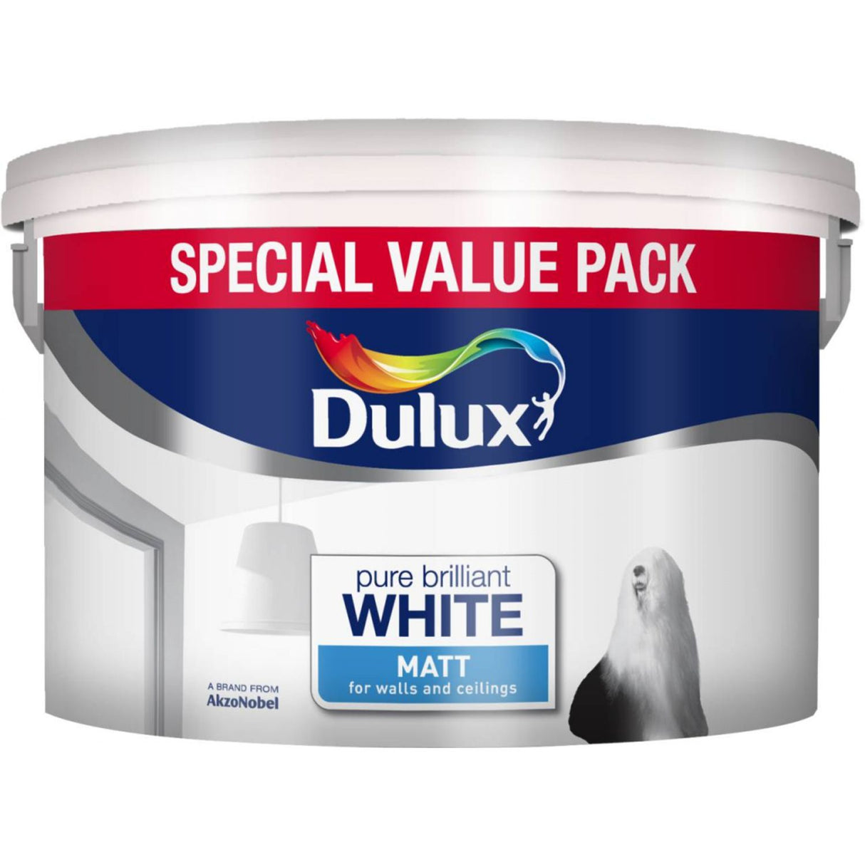 Rich Matt Paint 7 Litre Pure Brilliant White