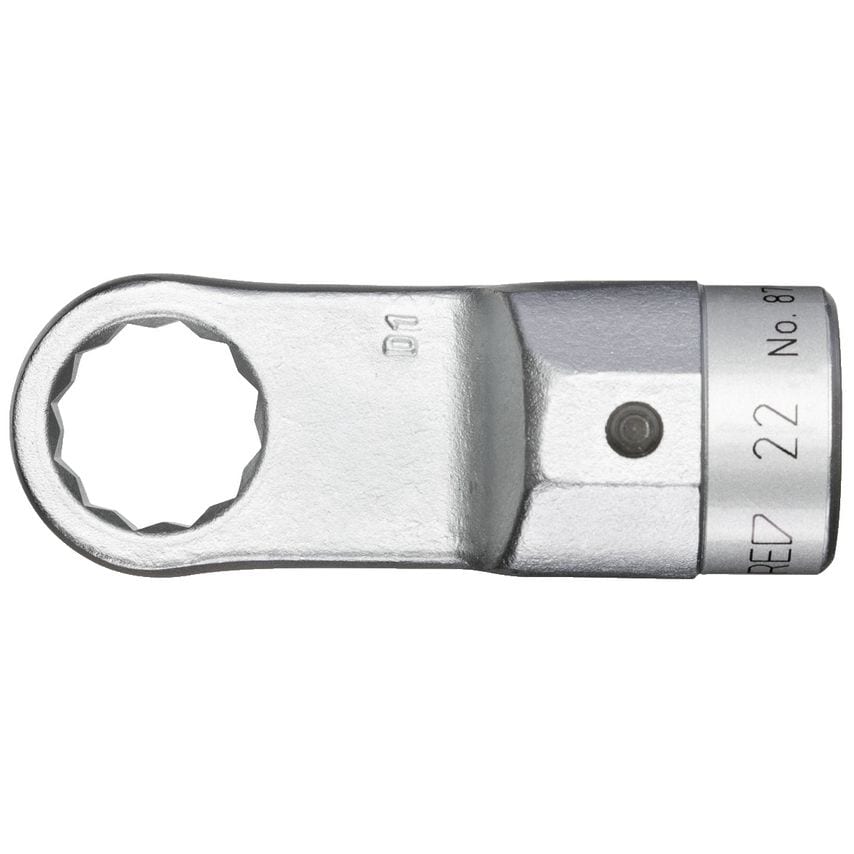 Ring end fitting 22 Z 22 mm