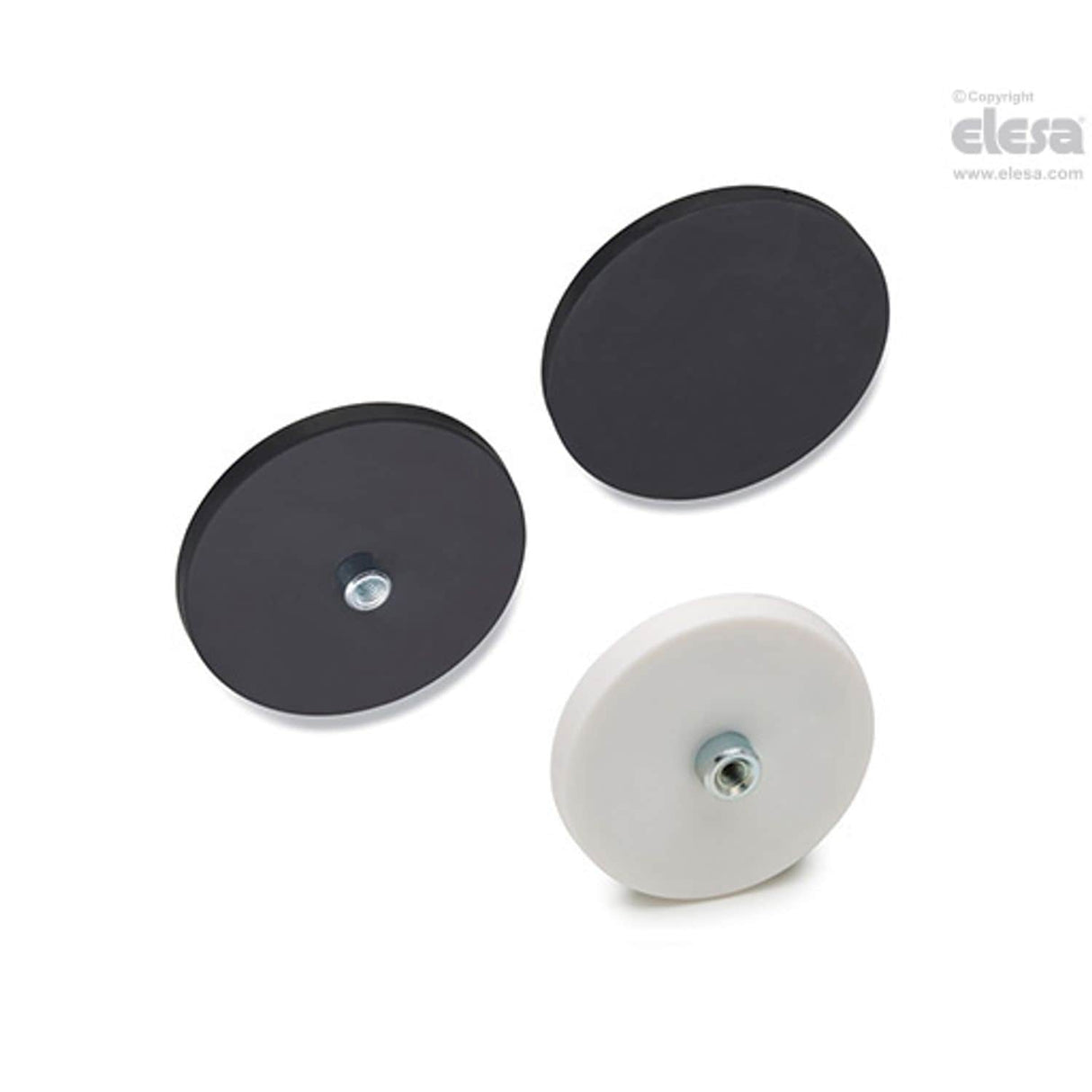 Rmf - Rmh Flat Retaining Magnets Female or Male Thread Threaded Hole RMF-ND-88-BK
