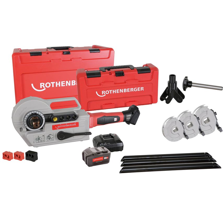 Robend 4000 E Set, C/w Battery, Charger and 15-22-28mm Bending Set