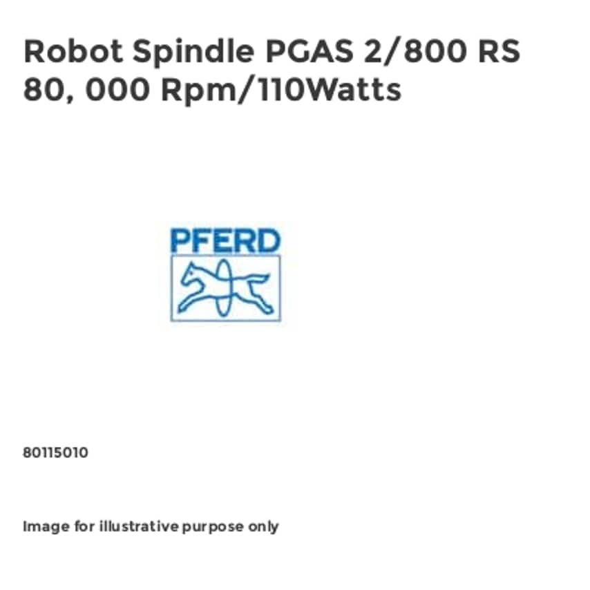 Robot Spindle PGAS 2/800 RS 80, 000 Rpm/110Watts