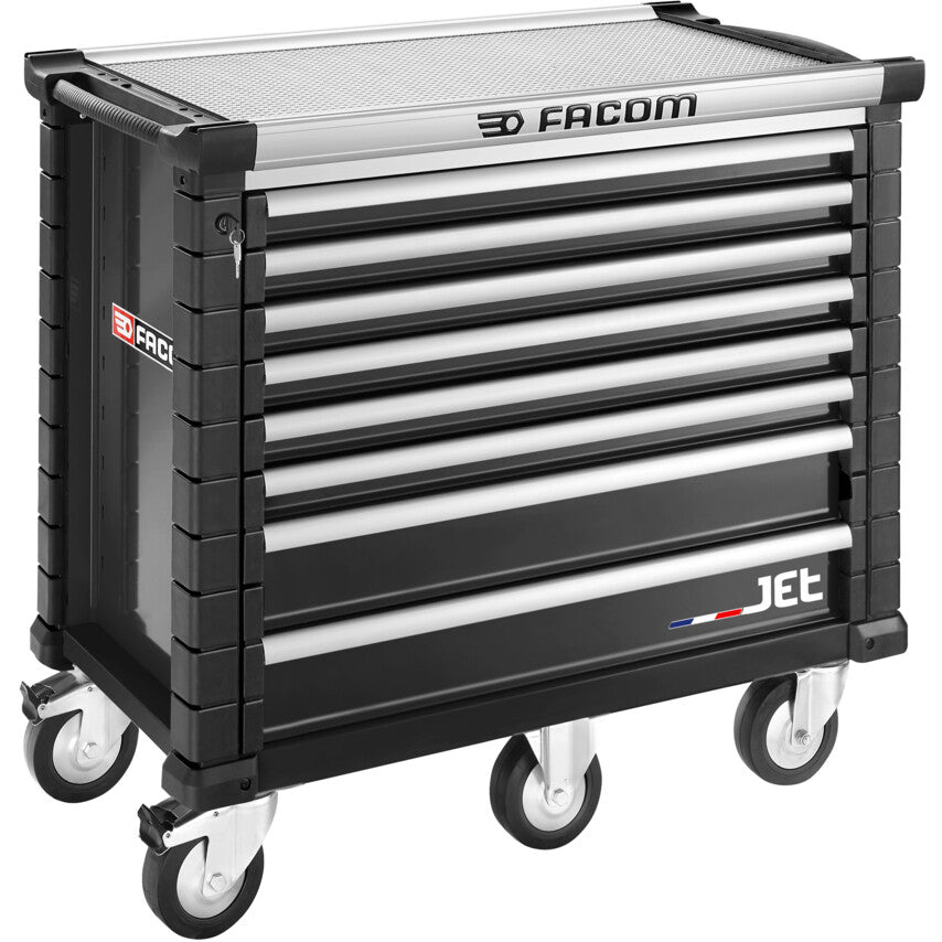 Rollcab JETM5 8 Drawers Black