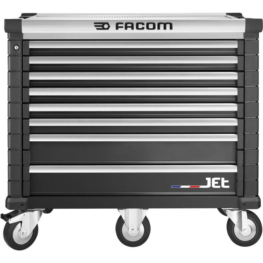 Rollcab JETM5 8 Drawers Black
