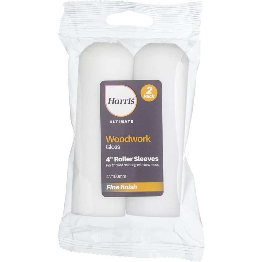 Roller Sleeves, 4", for Woodwork, Pack of 2