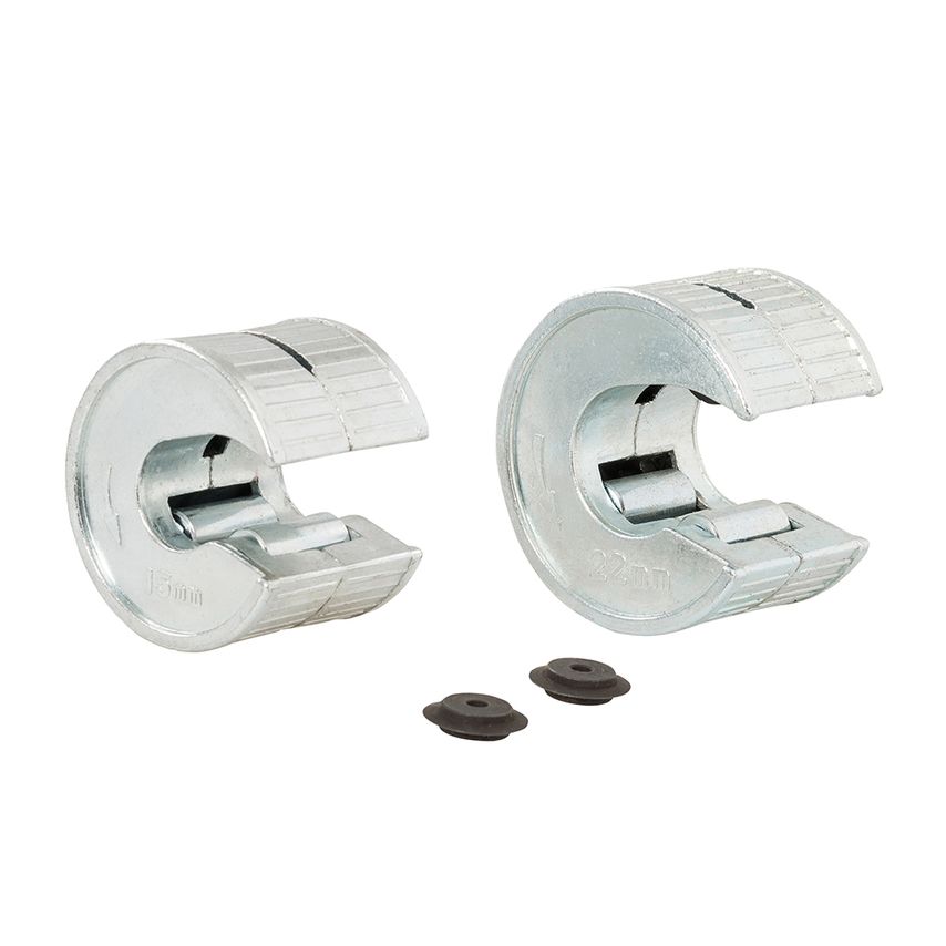 Rotary Copper Pipe Cutter Set 4 Piece Set 15 & 22mm