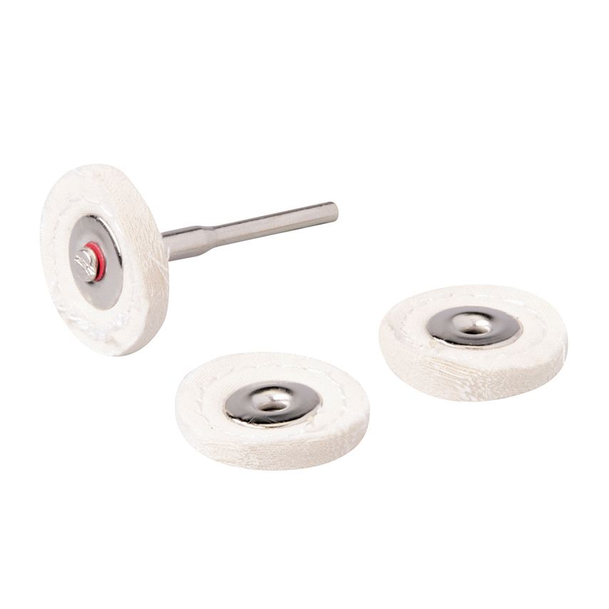 Rotary Tool Loose Leaf Buffing Wheel Kit 25mm Diameter (KT-4)
