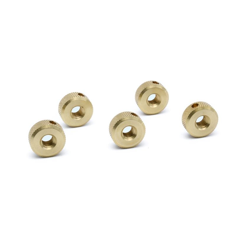 Rotur Pen Mandrel Spares - 5 x Brass Nuts