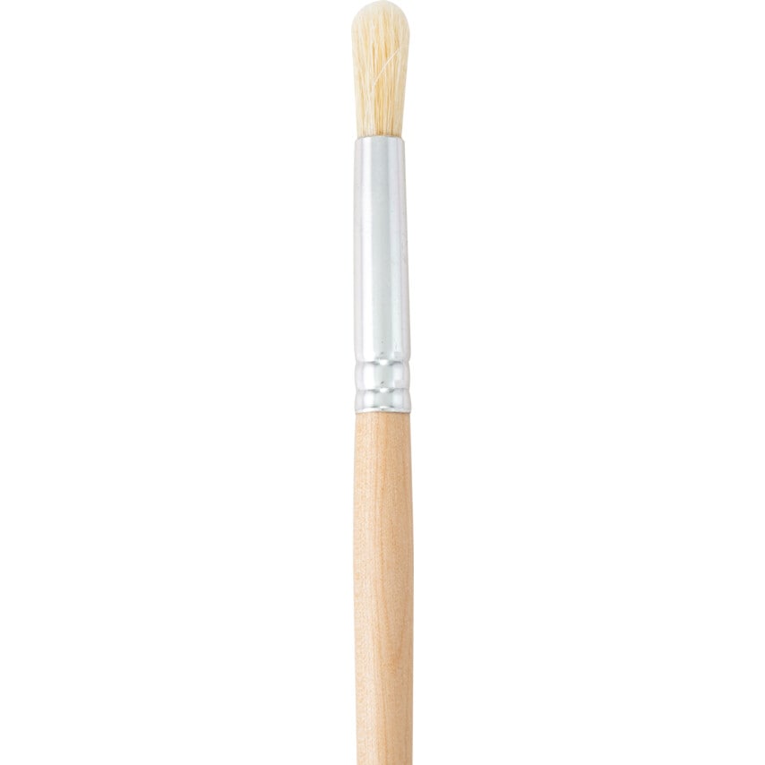 Round Fitch Brush, Natural Bristle, No.6