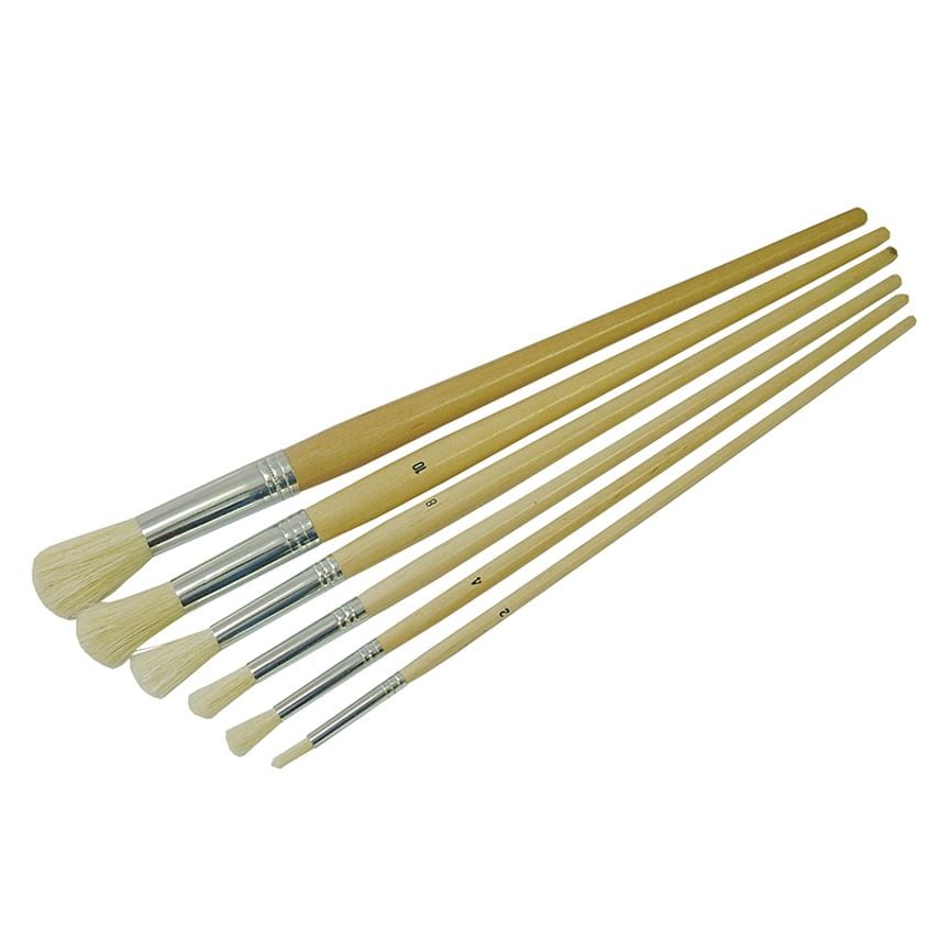 Round Fitch Brush Set. 6 Piece FAIPBFITRPK