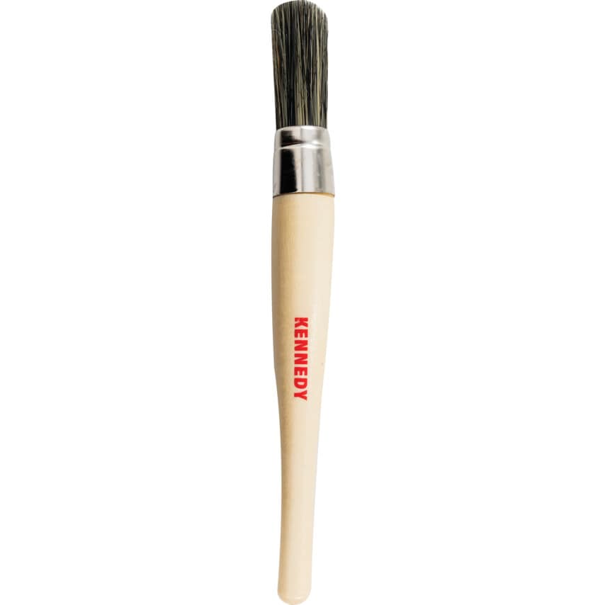 Round Sash Brush, Natural Bristle, No.12