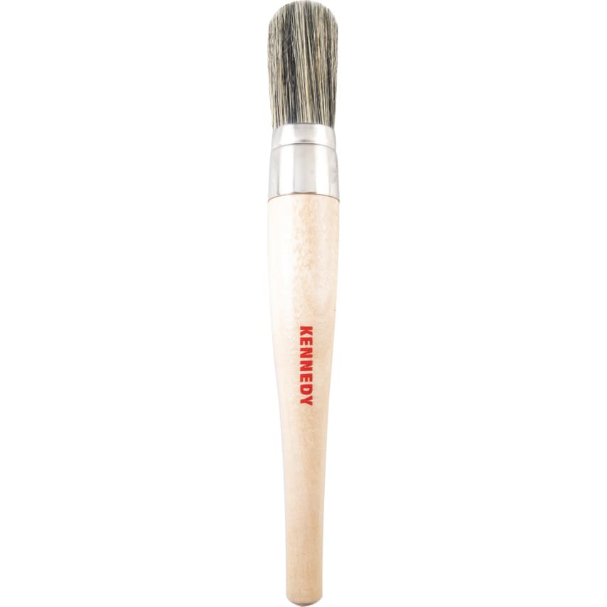 Round Sash Brush, Natural Bristle, No.16