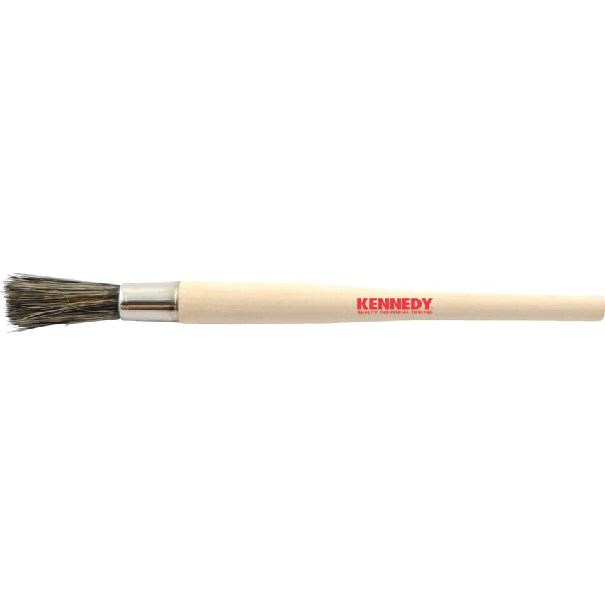 Round Sash Brush, Natural Bristle, No.18