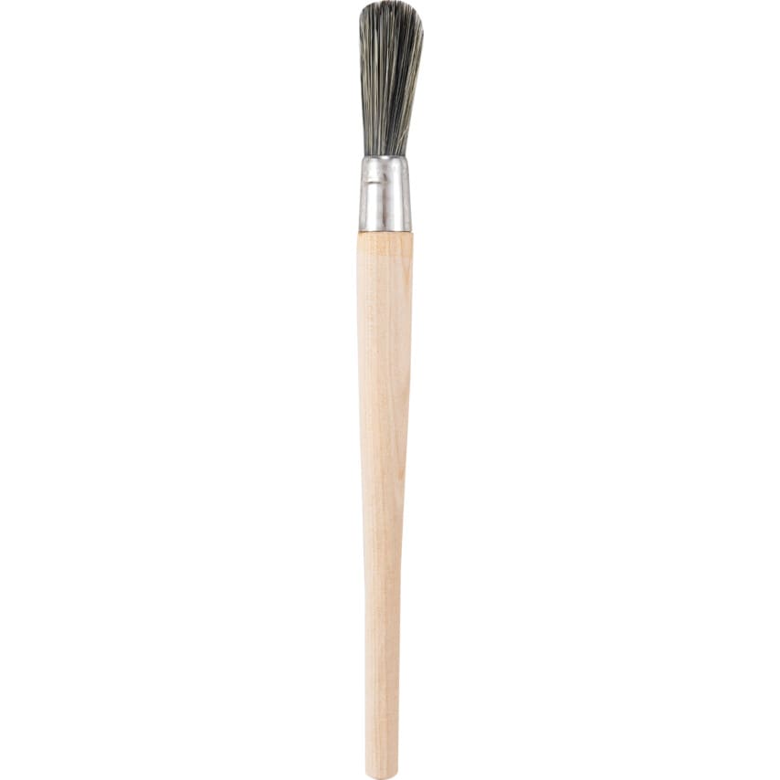 Round Sash Brush, Natural Bristle, No.6
