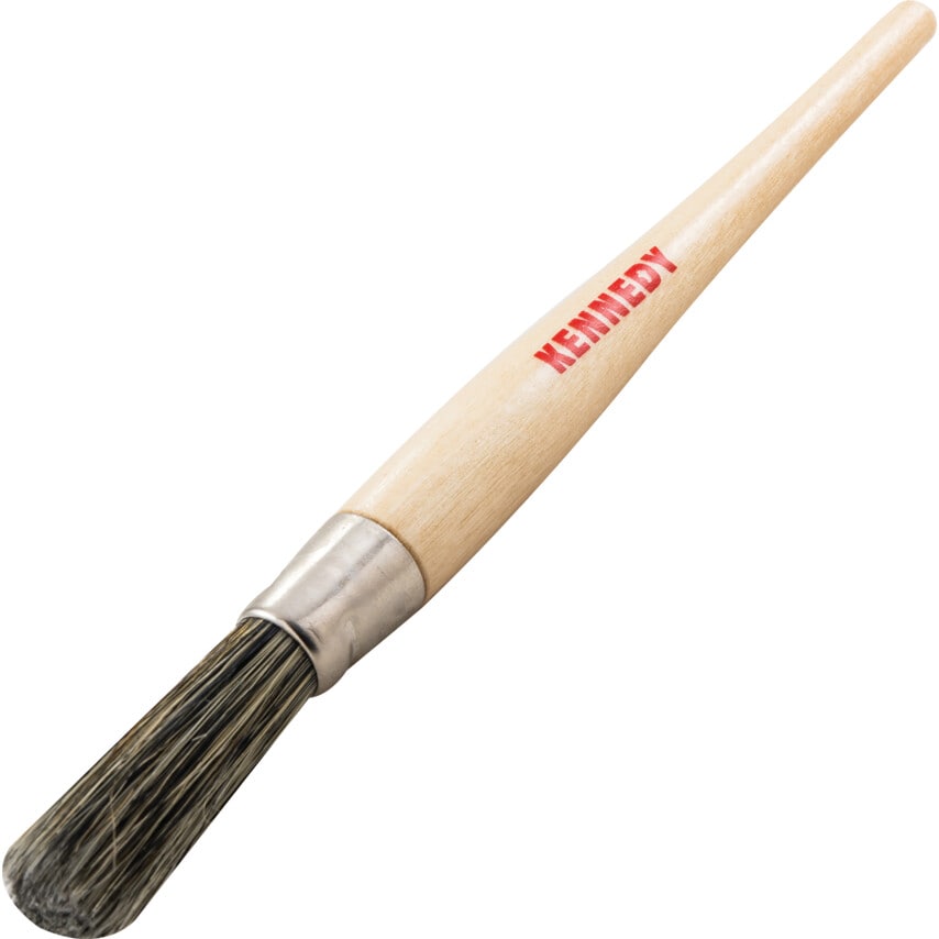 Round Sash Brush, Natural Bristle, No.8