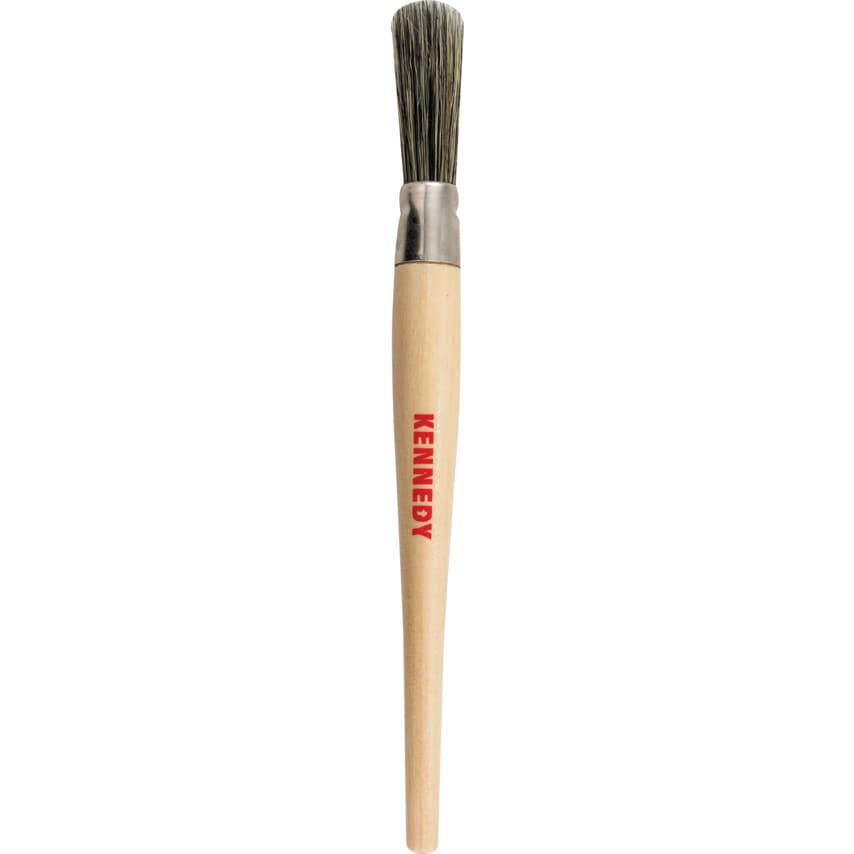 Round Sash Brush, Natural Bristle, No.8