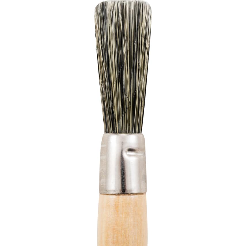 Round Sash Brush, Natural Bristle, No.8