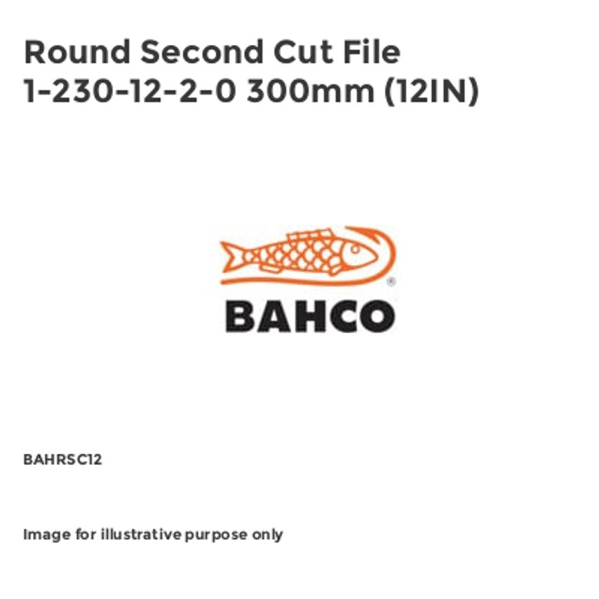 Round Second Cut File 1-230-12-2-0 300mm (12IN)