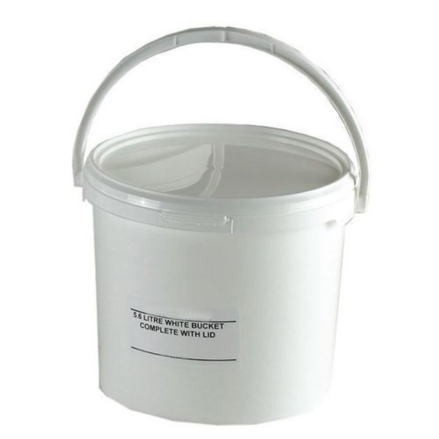 Round Tapered Buckets with Lids Pack of 25, 1.2L