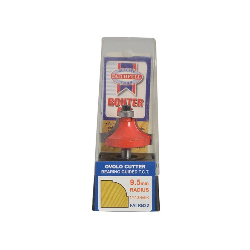 Router Bit TCT Ovolo 16.5mm 1/4in Shank FAIRB32