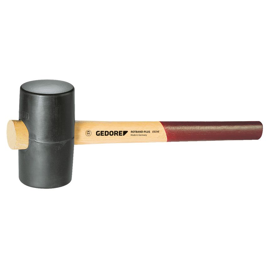 Rubber mallet with ash handle, d 55 mm