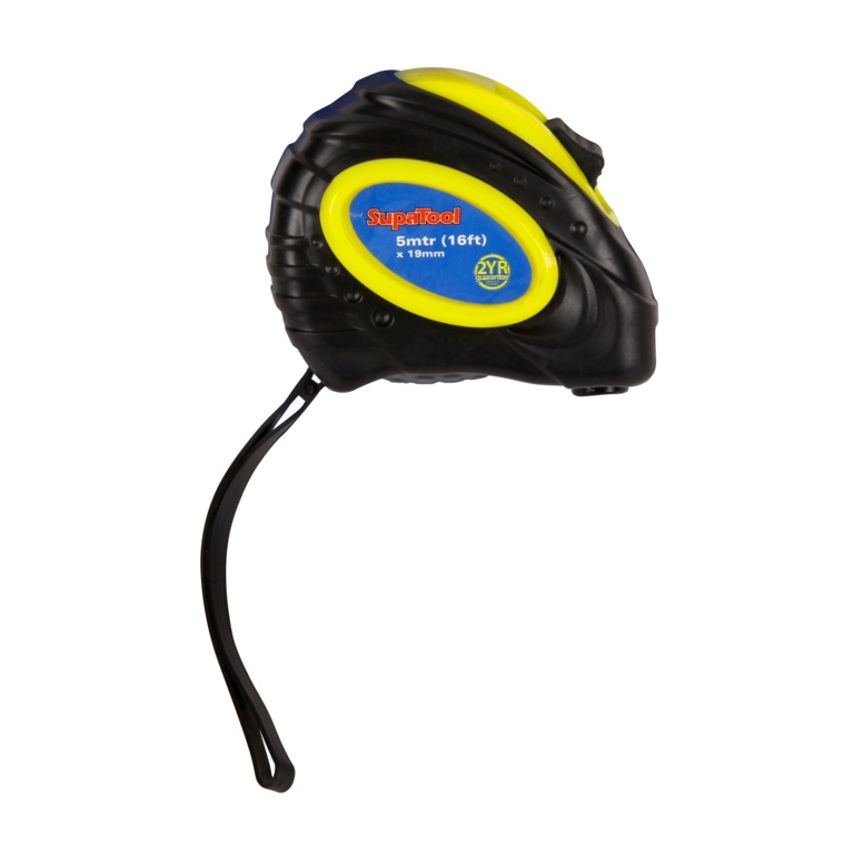 Rubberised Tape Measure 5m x 19mm