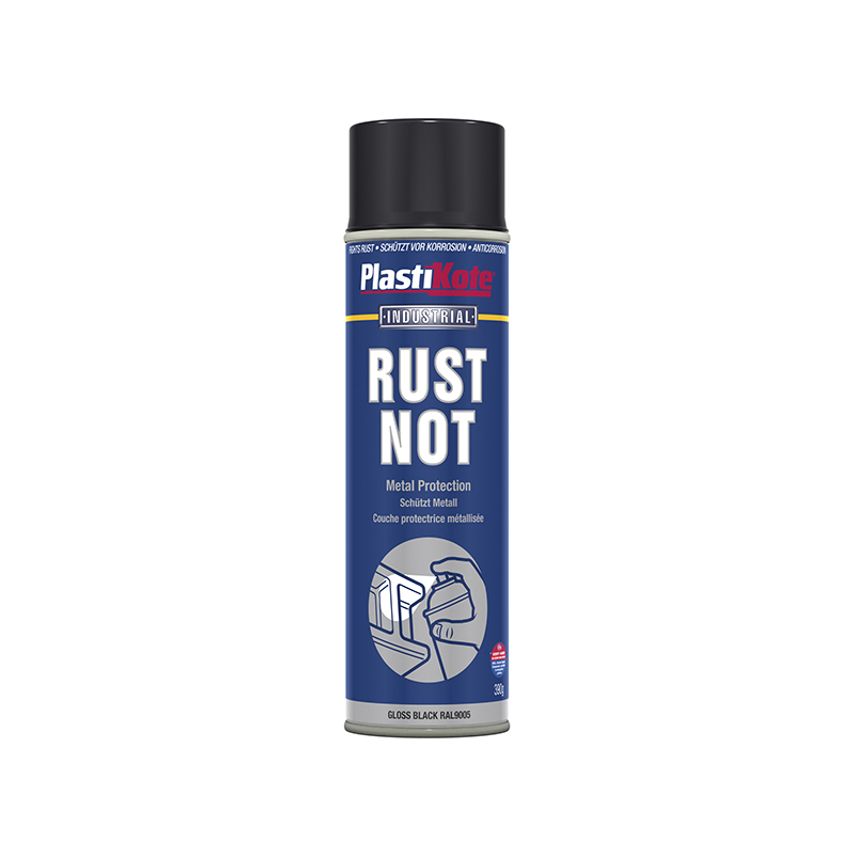 Rust Not Spray Gloss Black 500ml