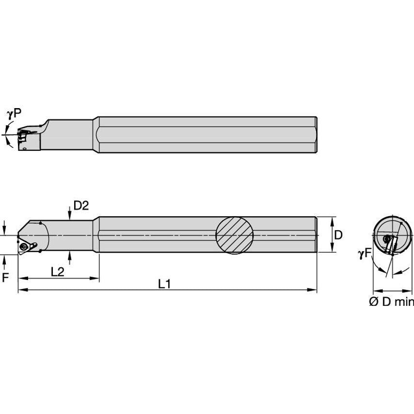 S0812LSEL2 LT Threading Boring Bar D0.75