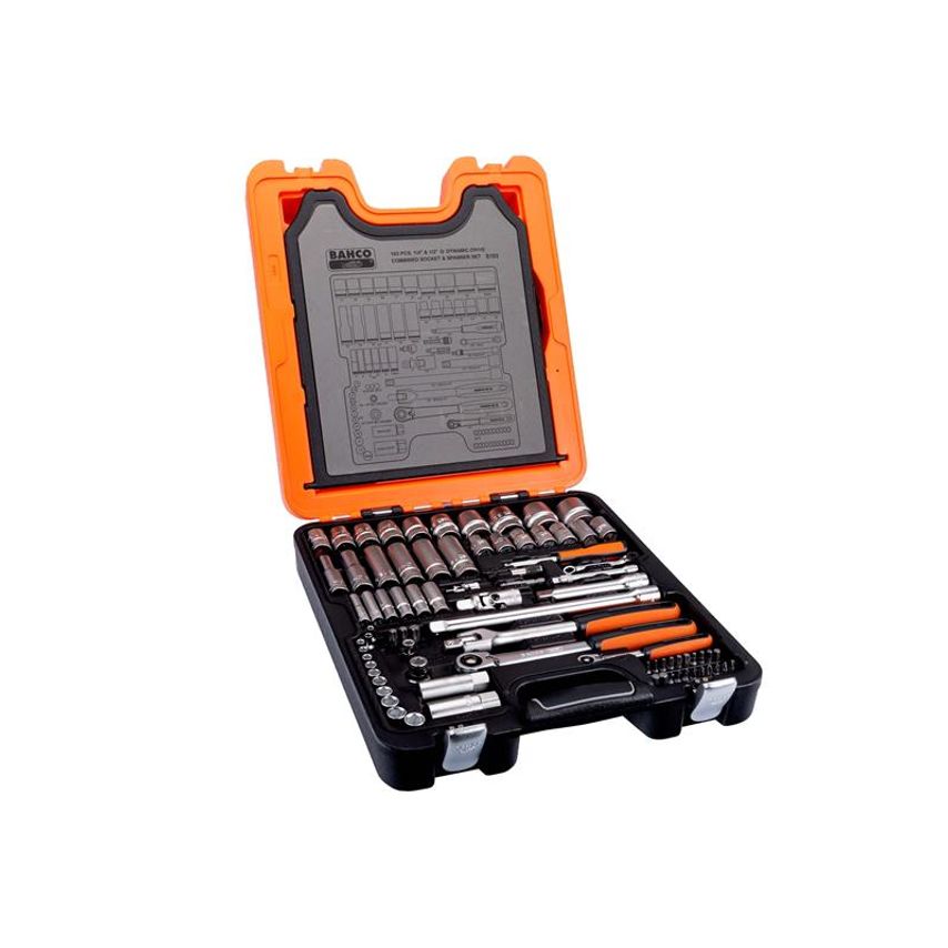 S103 1/4in & 1/2in Dynamic Drive Socket & Spanner Set, 103 Piece BAHS103