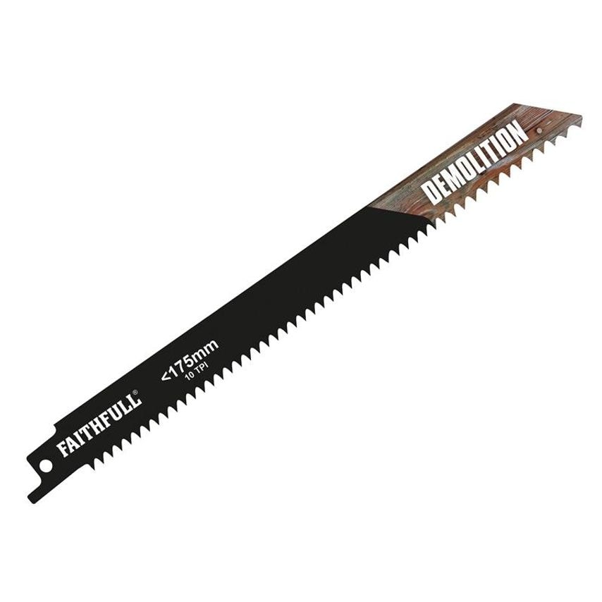 S1122HF Bi-Metal Sabre Saw Blade Demolition 200mm 10 TPI (Pack 5) FAISBS1122HF